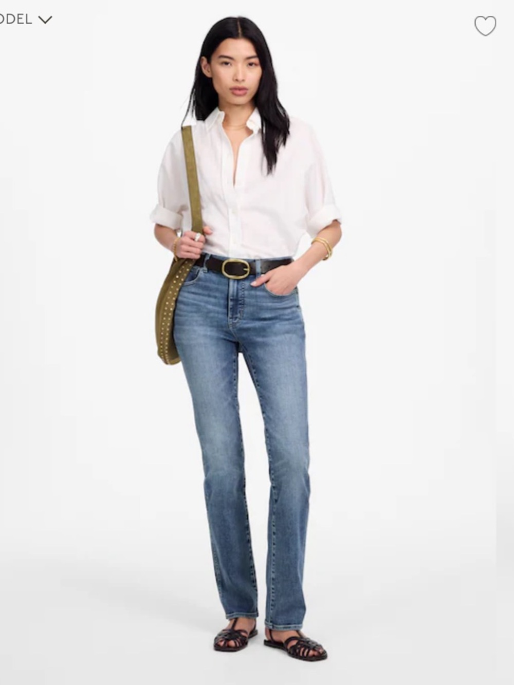 Madewell Stovepipe Jeans in Medium Blue Wash